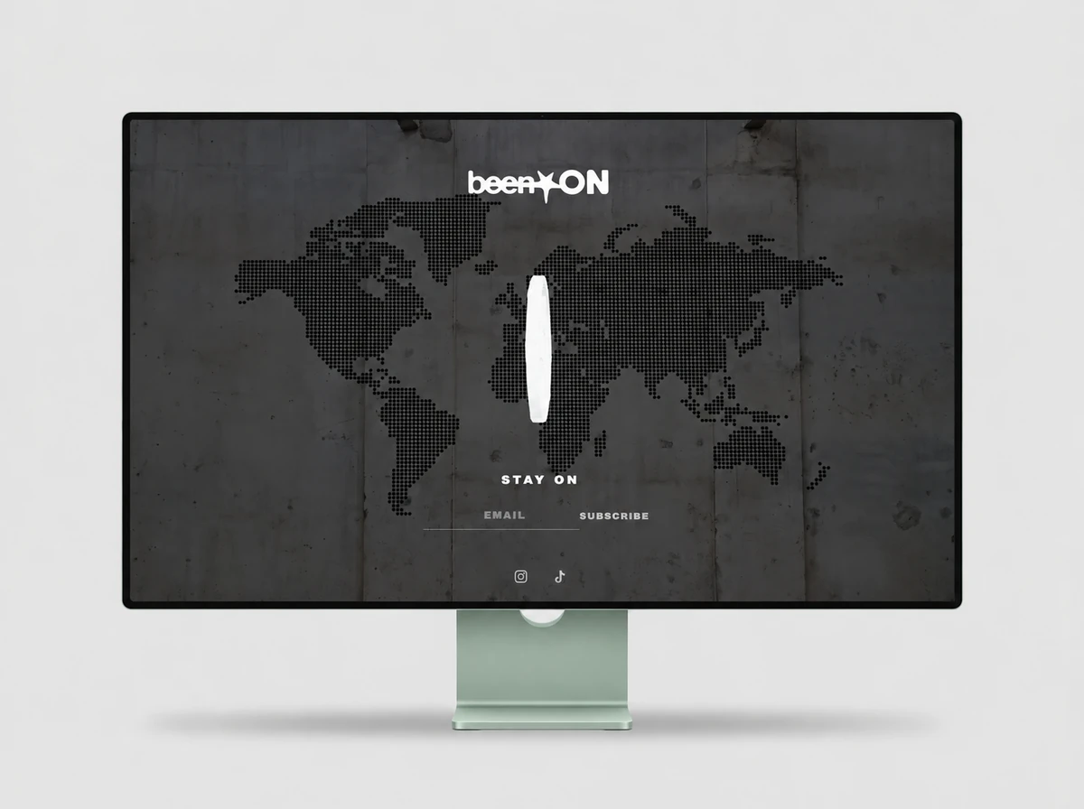 been ON closed website displayed on a desktop monitor